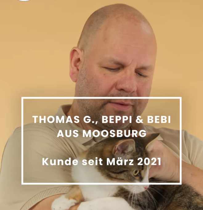 Tomas mit Katze Beppi